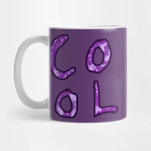 Cool(Purple Word Design) Mug